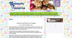 Desktop Screenshot of communitypediatrics.net