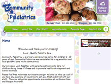 Tablet Screenshot of communitypediatrics.net